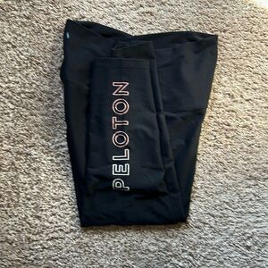 Peloton Leggings - Size Large - Black with pink Peloton writing